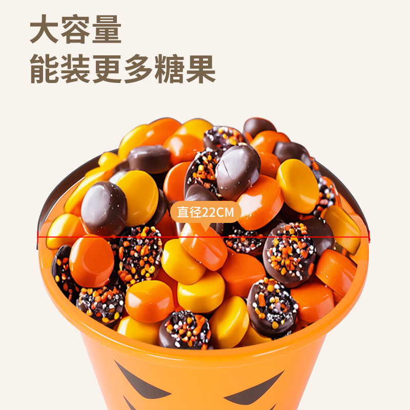 Halloween Pascua calabaza barril dulces calabaza latas decoración de la noche tamaño con barril de mano