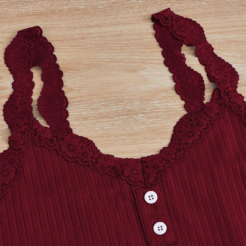 카미솔 반바지 바지 파자마 여성 슬림 핏 세트 국경 간 레이스 3 종 세트 폭발