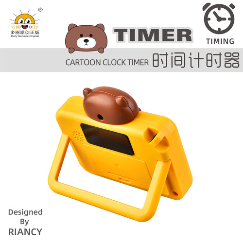 Cartoon RB632 bear electronic timer cartoon animal magnet timer time management kitchen timer