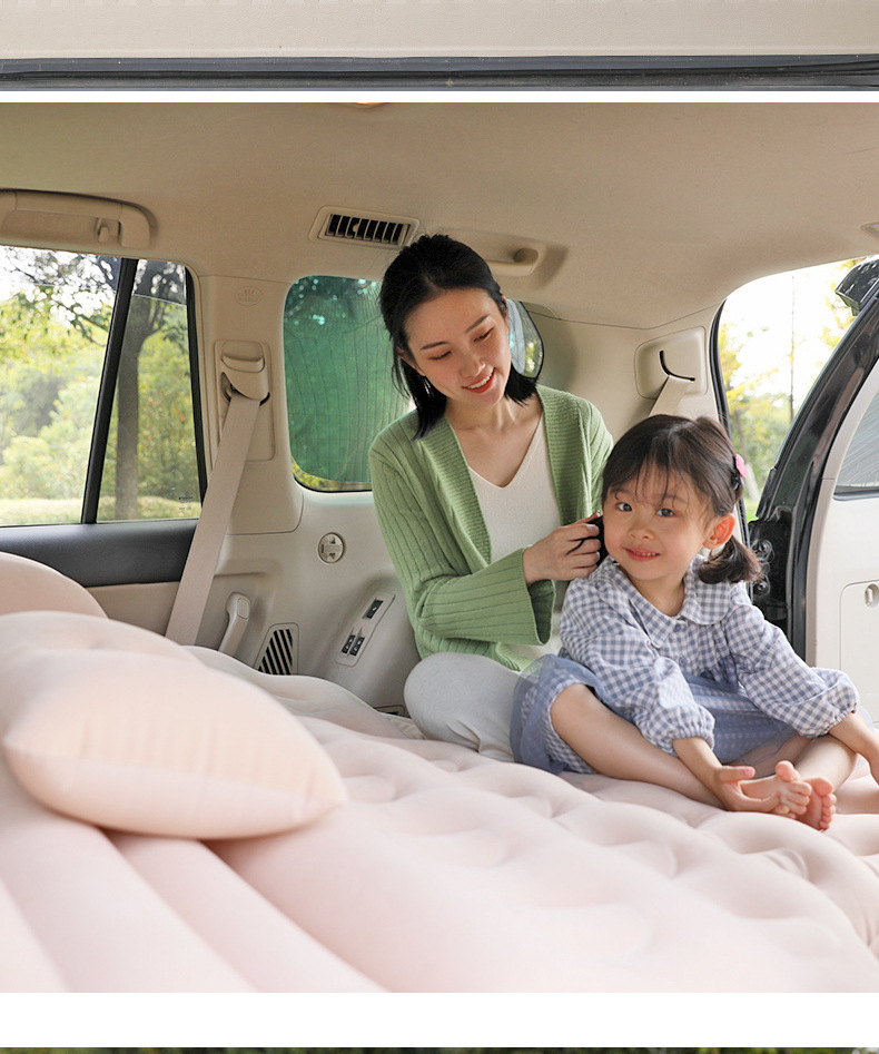 Car Mattress, Car Backseat Sleeping Pad, Foldable Inflatable Bed, Suv Trunk Sleeping Pad, Car Travel Essential for Road Trips
