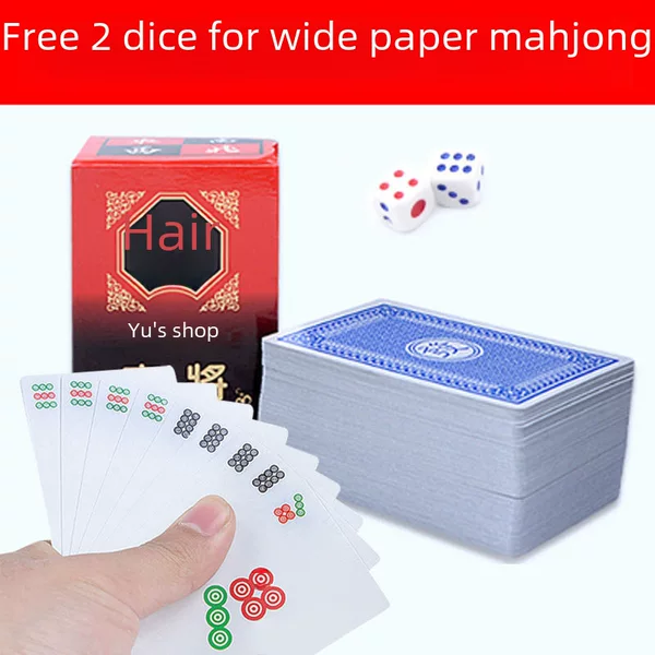 Mahjong Solitaire Poker Paper Mahjong Poker Travel Mahjong Silent Soft Mahjong Gives 2 dice