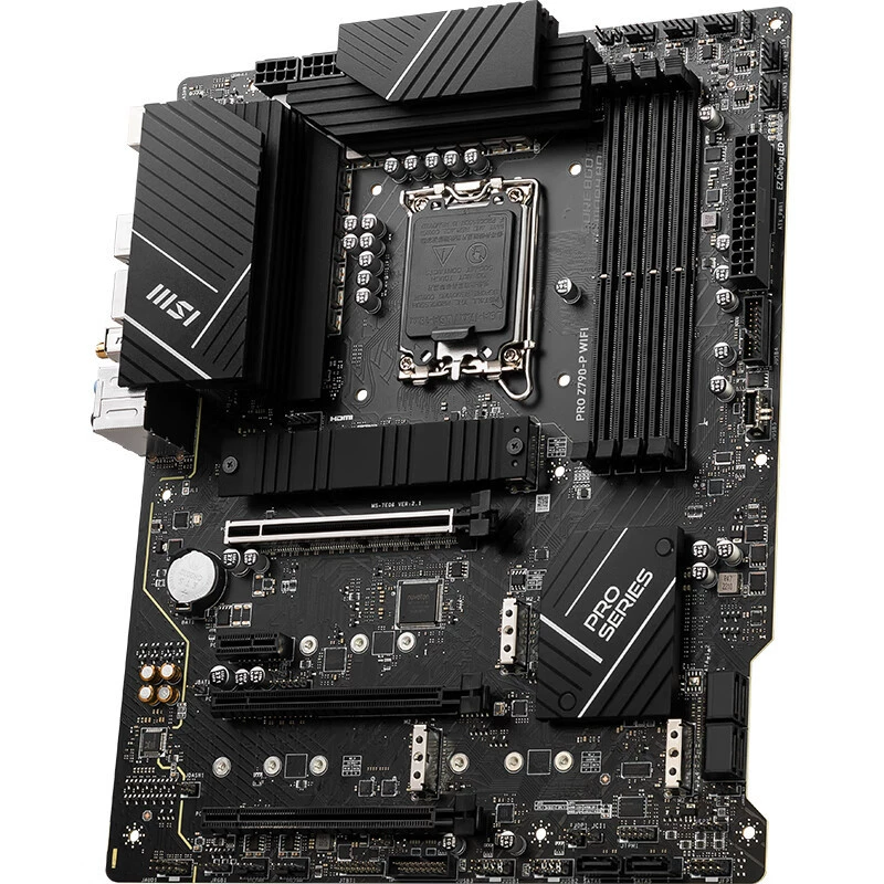 Совместимая материнская плата Intel MSI Pro Z790-P WiFi DDR5, поддержка процессоров 12/13‑го поколения