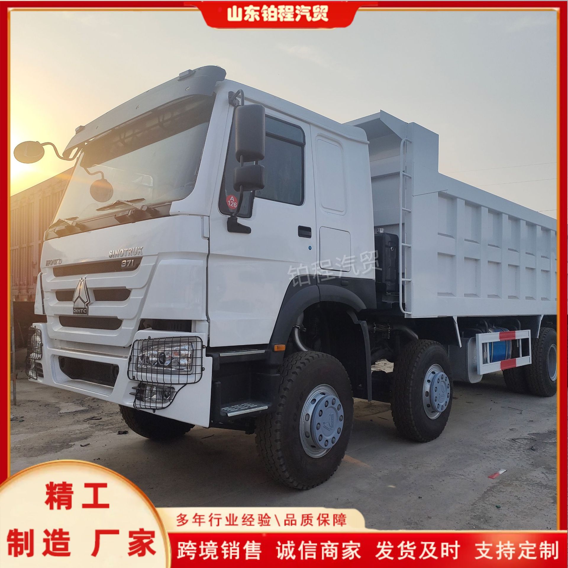 Exported to Africa and the Middle East, SHACMAN F3000 375 Weichai Engine Dump Truck for Construction and Soil Transport
