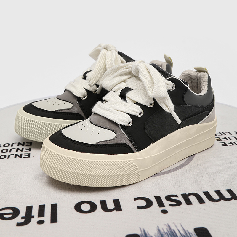 2025 new niche design couple sneakers men's low cut sports and leisure versatile thick soled casual men's shoes trendy X136_voghion.com