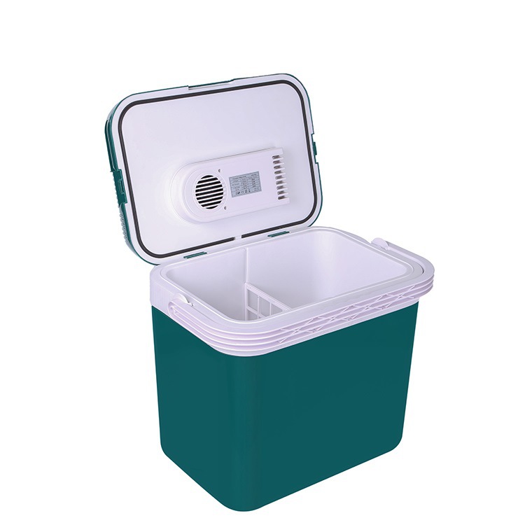 Nueva 32L refrigerador del coche al aire libre refrigerador portátil hogar coche de doble uso pequeña caja de refrigeración y calefacción portátil mini refrigerador