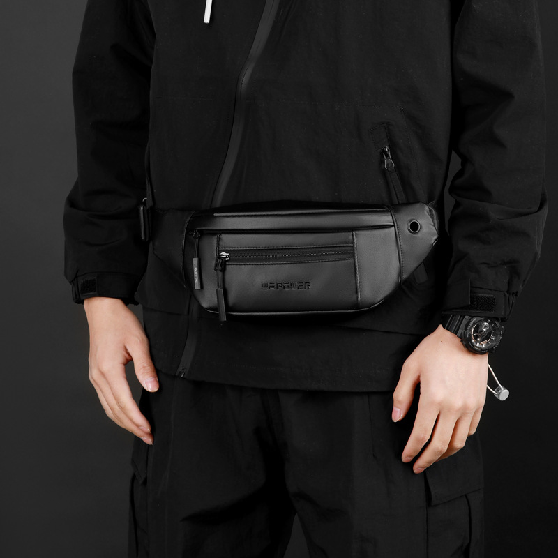 WEPOWER nuevo estilo de moda para hombres, bolso de cintura a prueba de agua, bolso de bicicleta al aire libre, bolso de pecho de viaje deportivo