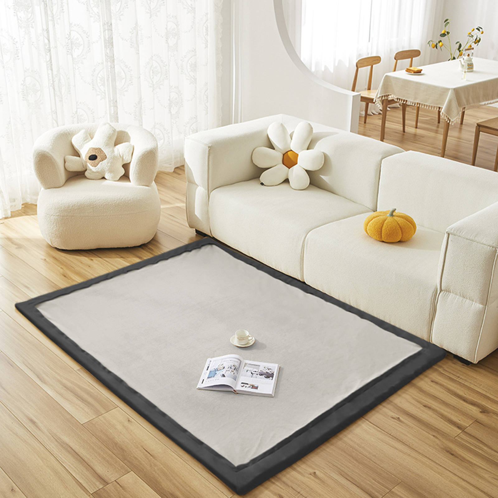 Transfronterizo personalizado con cremallera desmontable reemplazo espeso para niños anti-caída esponja trepa almohadilla de juego de arroz de cocina de arroz