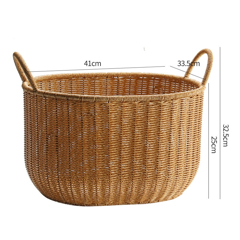 Big waterproof plastic laundry basket, storage basket for bedroom