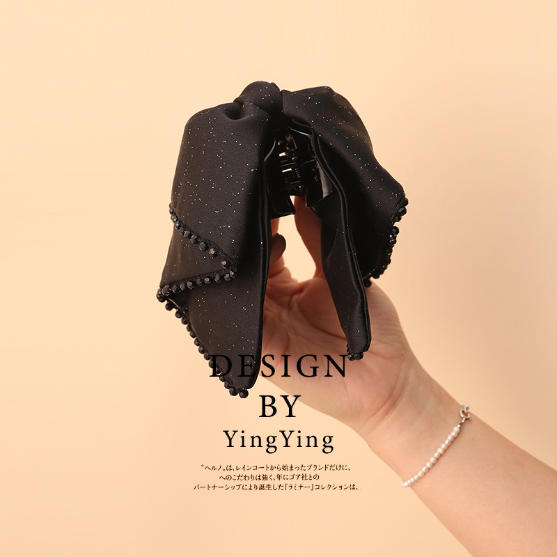 義烏工廠蝴蝶結抓夾女後腦勺森系半扎髮夾新款頭飾發卡馬尾夾髮飾