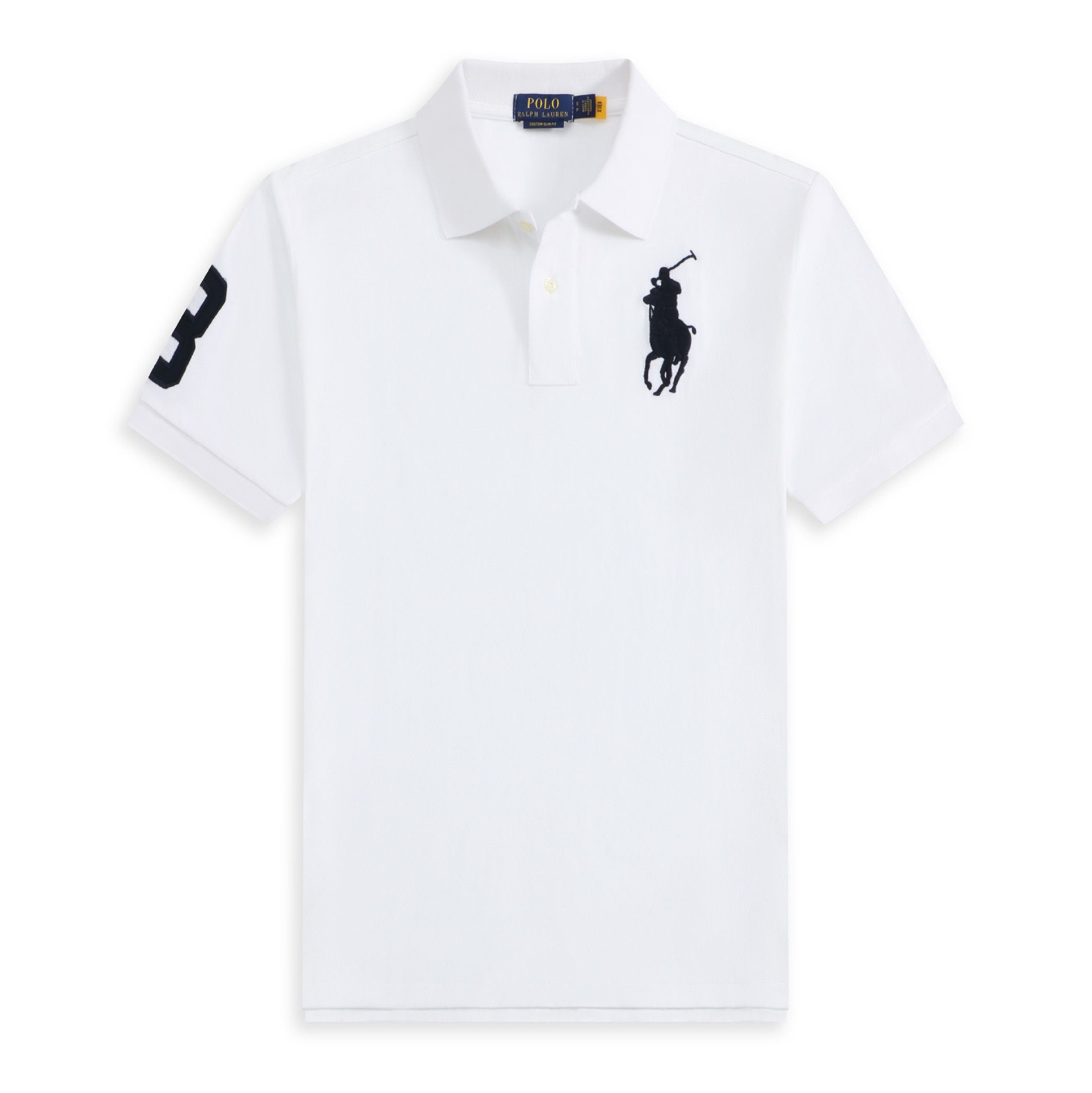 POLOWALK hombre logotipo marino bordado polo con solapa de verano nuevo RL suelto casual camiseta de manga corta