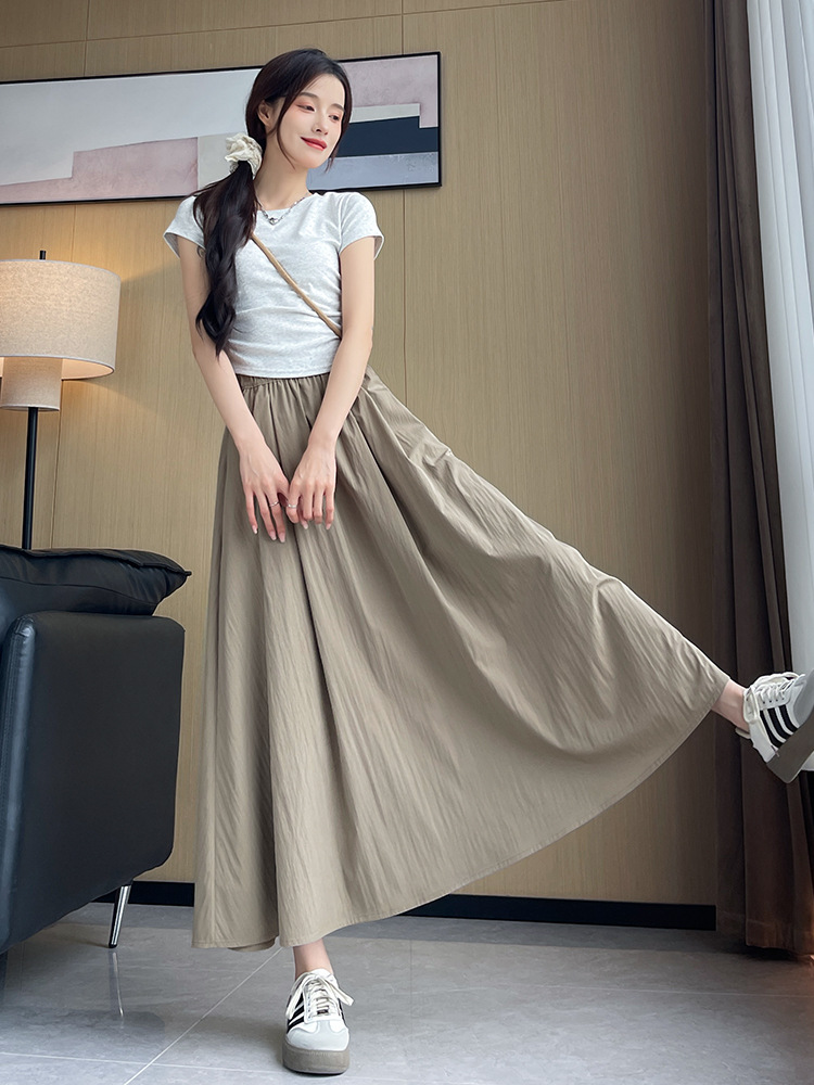 Spring summer thin long skirt