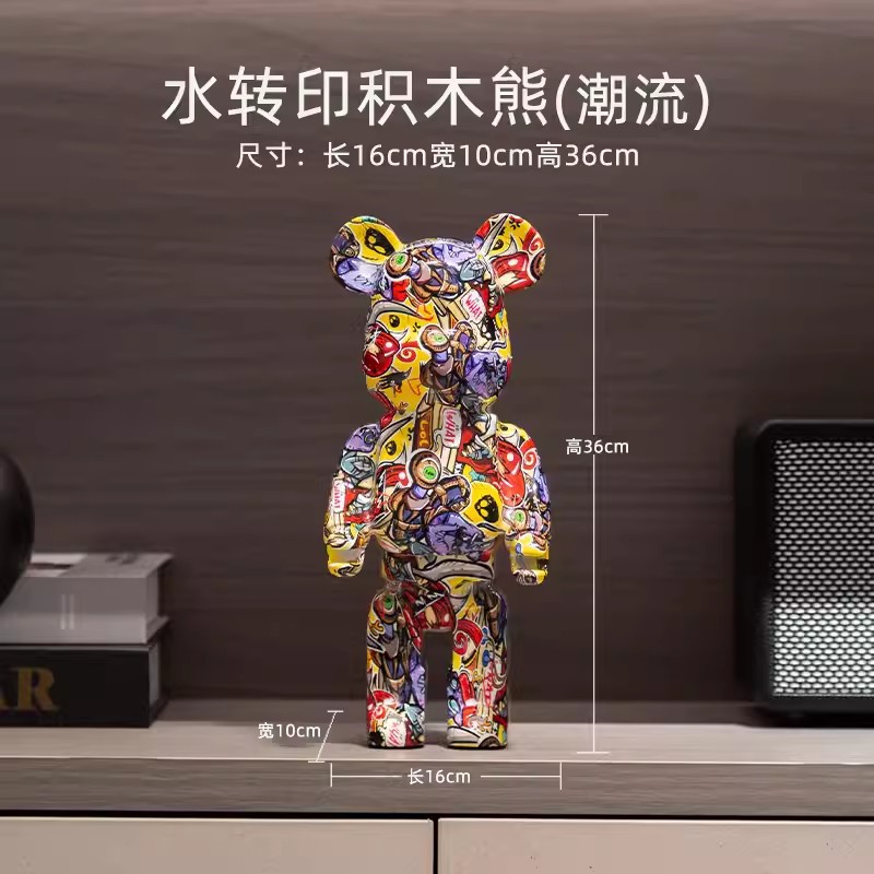 Decoraciones vitrinas de lujo, osos violentos de alta gama, muebles para el hogar, porche, gabinetes de TV, adornos de escritorio, vitrinas de lujo ligeras, decoración de vitrinas