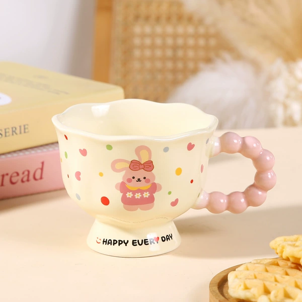 Pink rabbit water cup