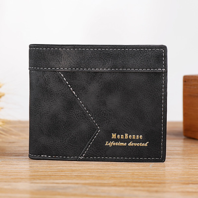 goods in stock wholesale Scrub Multi-bit cards leisure time Vintage Style Wallet PU wallet Wallet man have cash less than that is registered in the accounts wallet