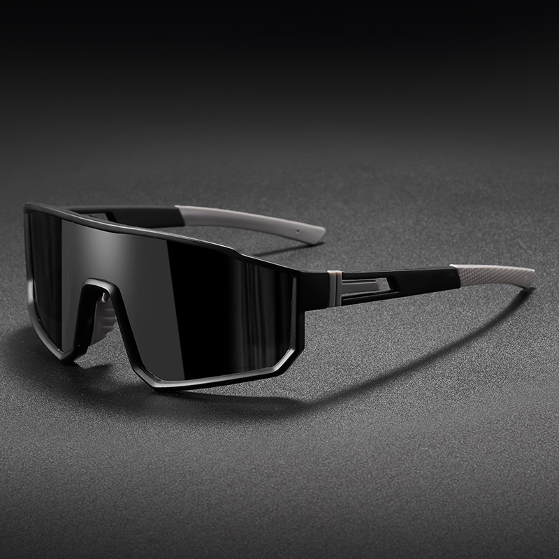 Gafas de sol deportivas de ciclismo para exteriores con montura grande para hombres y mujeres, gafas a prueba de viento para senderismo nocturno, gafas de sol para montañismo y correr