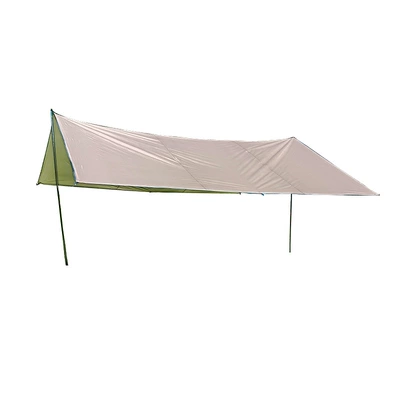 Avtomobil yan çətirləri – Black Glue-Coated Silver Thickened Tarp