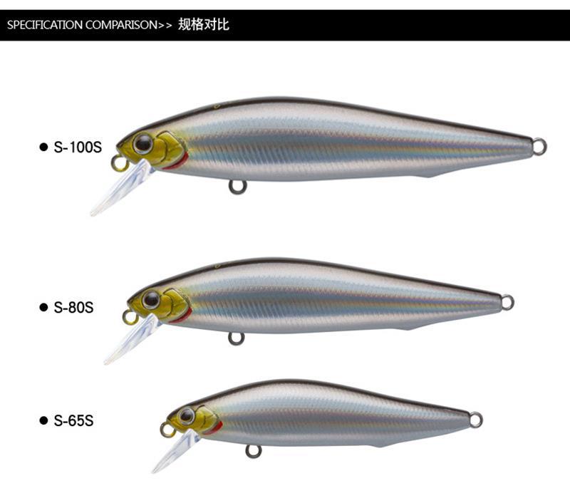 Sinking Minnow Fishing Lures Hard Plastic Baits Fresh Water Bass Swimbait Tackle Gear