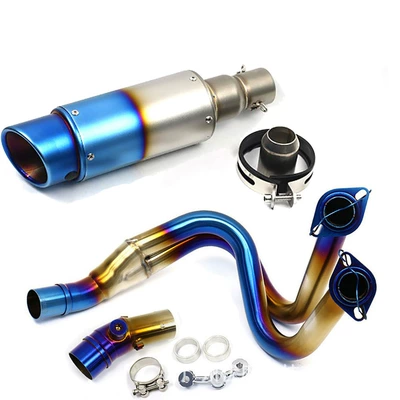 Exhaust Pipe Front – Motorcycle exhaust pipe - full-set-b