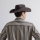 European and American autumn and winter vintage wool hat fashion nail belt decoration warped edge jazz hat outdoor all-match hat