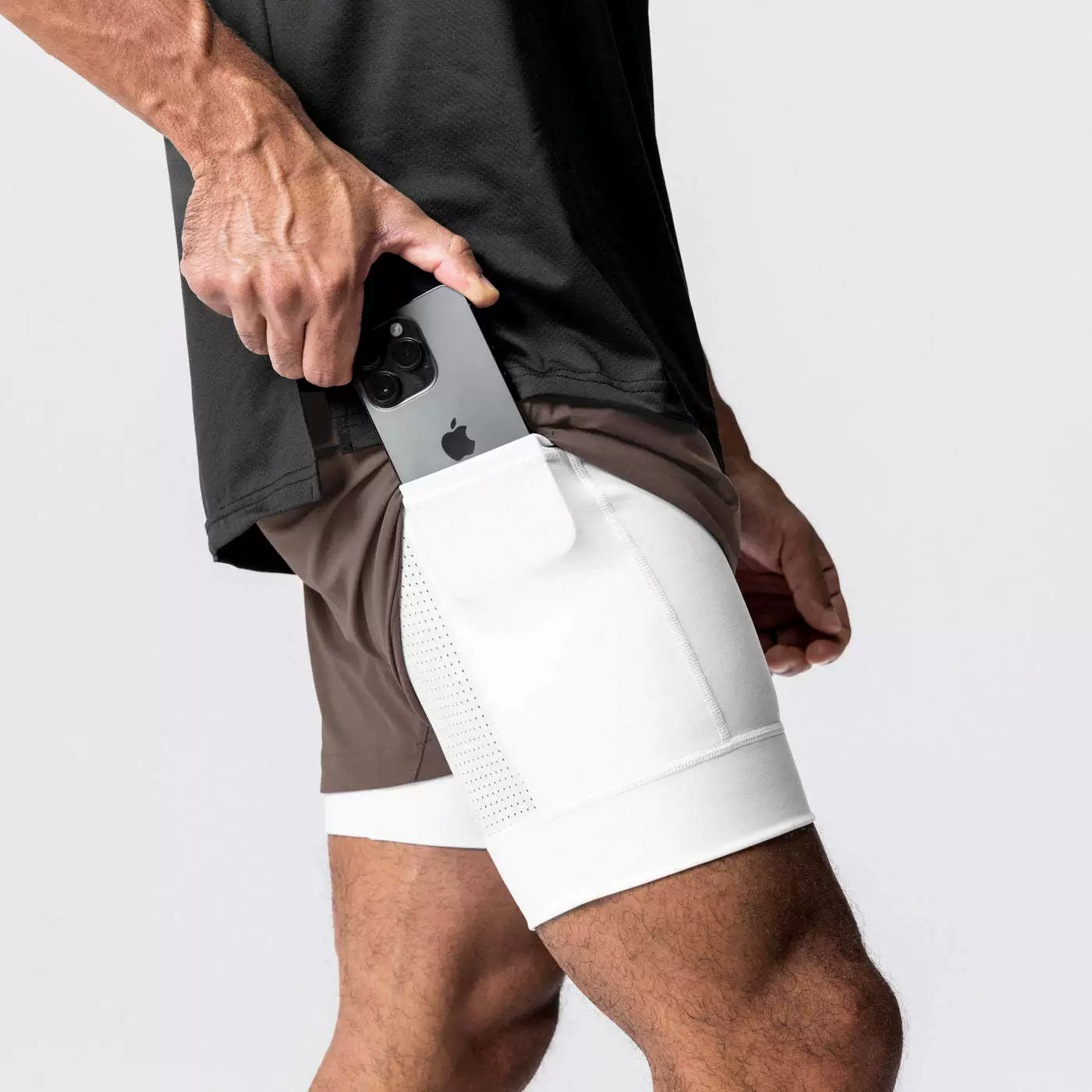 Быстросохнущие спортивные штаны, шорты для зала, подкладка, slim fit, для бега