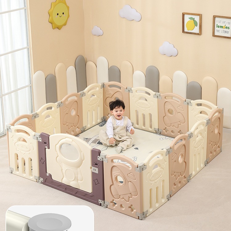 Baby Guardrail Floor Baby Crawling Mat Fence Indoor Children's Game Toddler Guardrail Home Fence