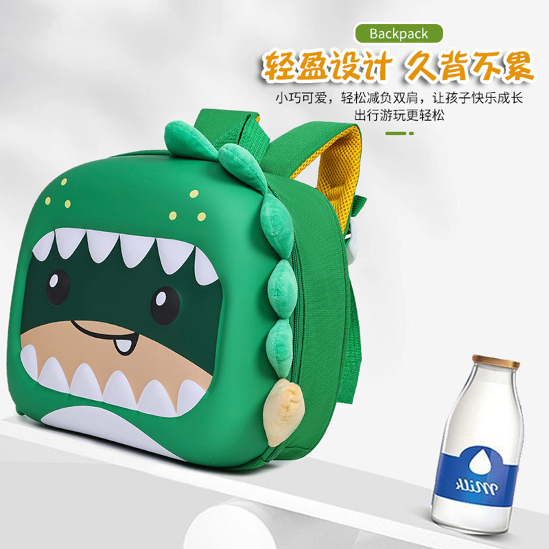 Bolsa infantil transfronteriza dinosaurios de dibujos animados bolsas escolares para niños en jardín de infantes nuevas mochilas preescolares respirables lindas