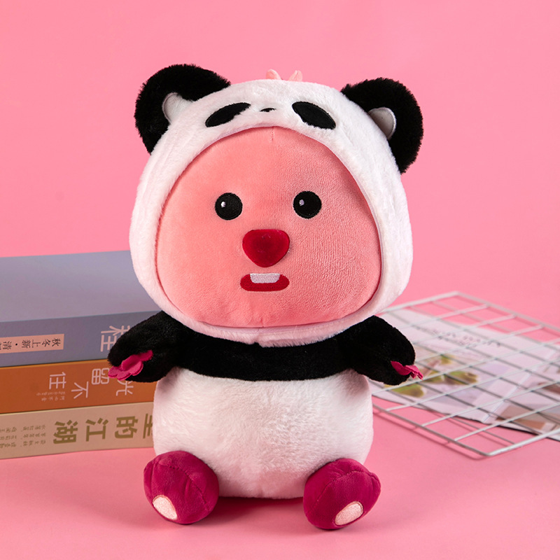 Popular en línea popular cross-dressing lindo Beaver Ruby loopy pargo asado muñeca de peluche de juguete ventas directas de la fábrica