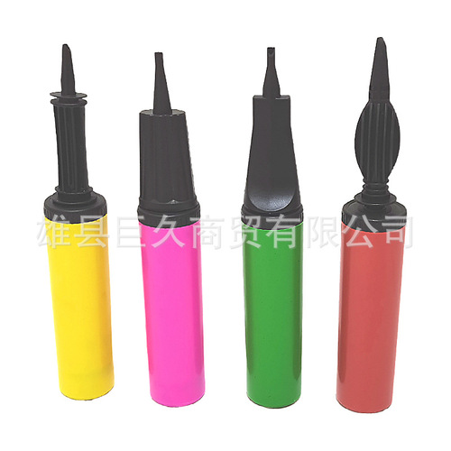 Factory direct sales balloon inflator hand push plastic two-way inflatable cylinder with inclined mouth portable balloon inflator wholesale