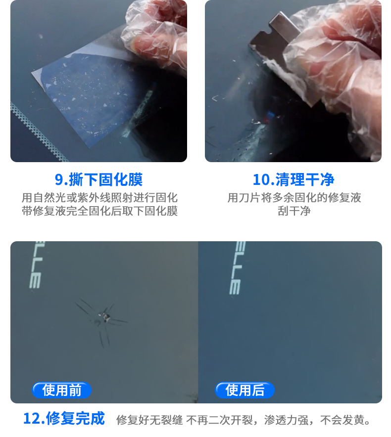 Car Glass Crack Repair Fluid for Front Windshield Crack Repair, Specialized Scratch Restoration Agent for Seamless Crack Restoration