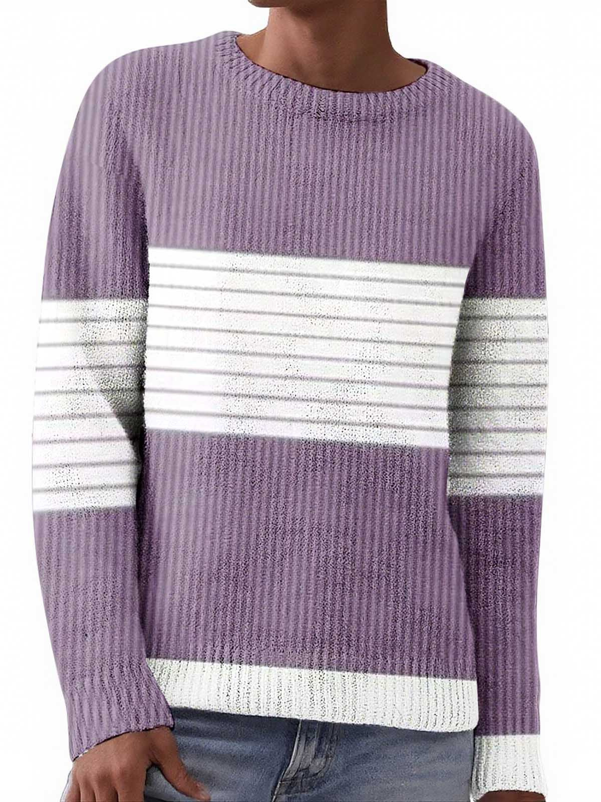 Lyh-9.15-1 Pullover Sweater with Contrasting Colors and Round Neck, 3D Print