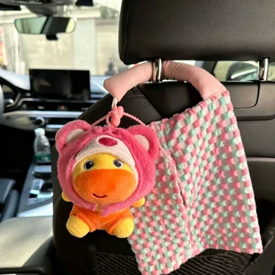 Cute Capybara Lulu Car Creative Car tissue box/set - strawberry-bear-lulu