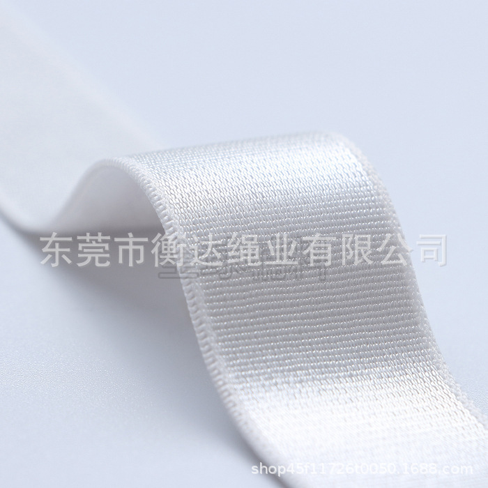Blanco y negro en stock 0.8 ~ 4cm bra de mujer cinturón de hombro de ropa interior brillante de nylon elástico elástico