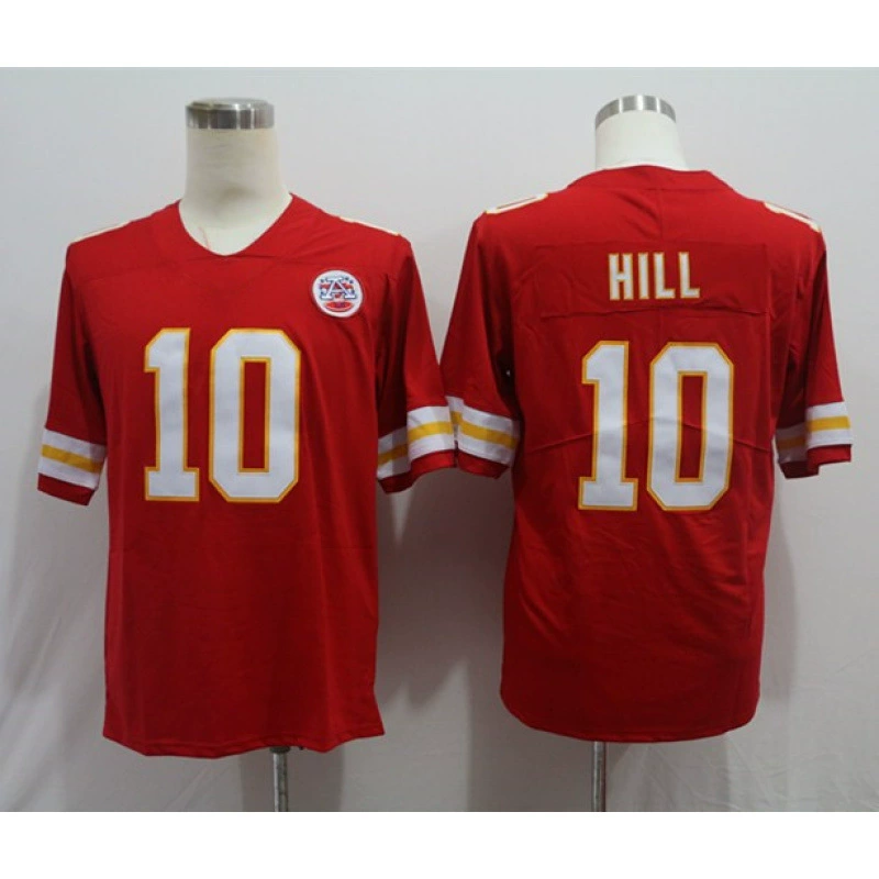 Готовые регбийные джерси для внешней торговли, легенда второго поколения, вышитая форма американского футбола Chiefs, дропшиппинг