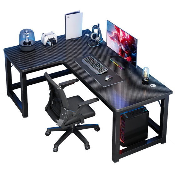 E-sports Table Home Desktop Multi-functional L-shaped Corner Office Learning Writing Table and Chair Combination Corner Computer Desk