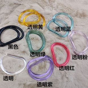 D-shaped plastic can pass the European standard environmental protection inner width 10cm * 7cm plastic D-shaped handbag hand-to-hand transparent handle