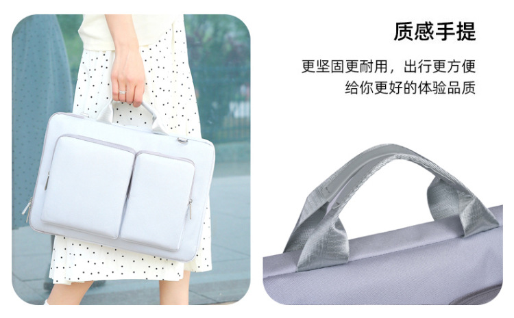 Multi-compartment portable laptop bag, multi-functional hand-held, fashionable and simple gaming laptop shoulder bag undefined