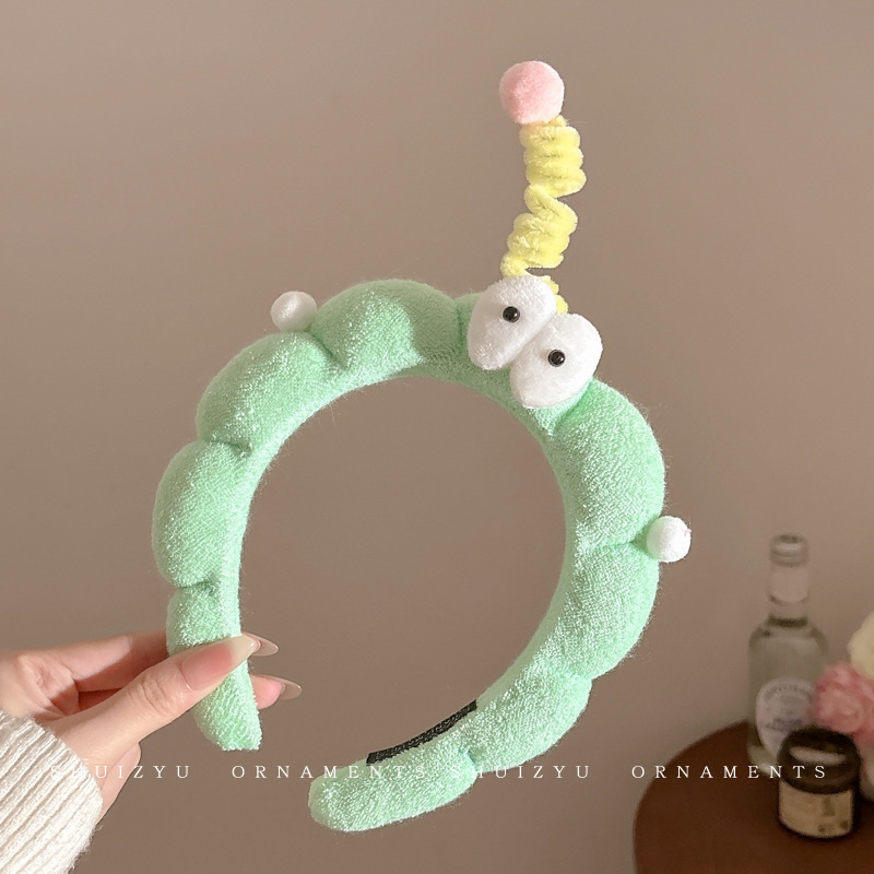 Cute pelúcia lavado facial correa de cabello para mujeres 2025 nuevo tipo de máscara especial para el cabello de maquillaje atar cabello correa de cabello