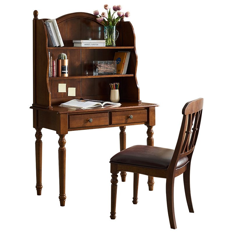 Modern bookshelf writing from natural wood