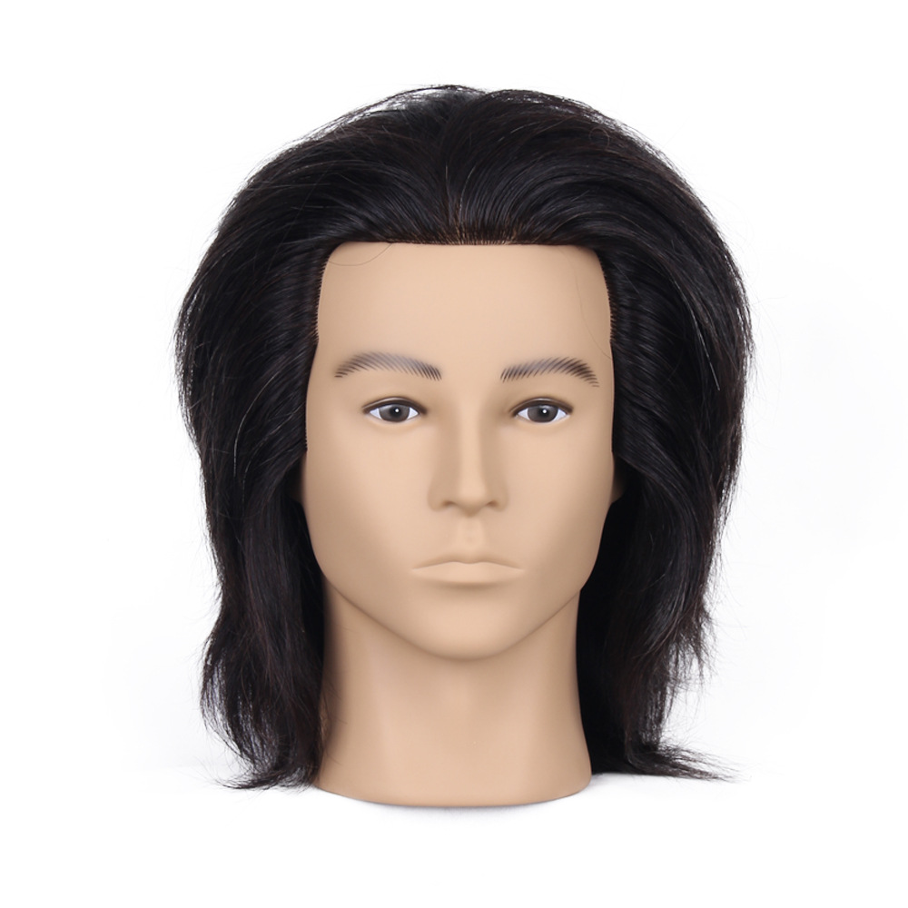 Ejercicios de peluquería corte de cabello modelo de cabello de hombre recorte teñido maniquí modelo de cabello blanqueado de permeación modelado de cabello verdadero entrenador