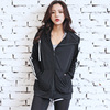 yoga outdoors have more cash than can be accounted for Long sleeve zipper Quick drying Tight fitting Self cultivation Bodybuilding run yoga motion coat Sweat