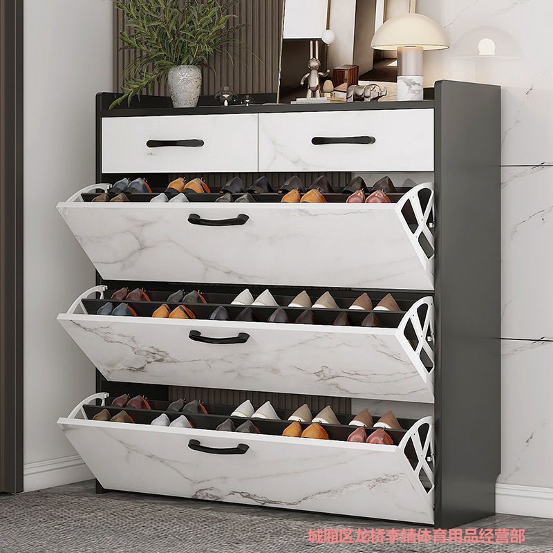 Tipping Bucket Shoe Cabinet Ultra-thin Home Doorway 2023 New Popular Indoor Small Narrow Doorway Entrance Corridor Wall Shoe Rack