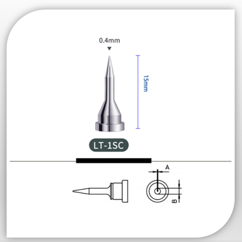 高品质Weller烙铁头LT1S安泰信AT800ST100 WT1014O尖型电焊头