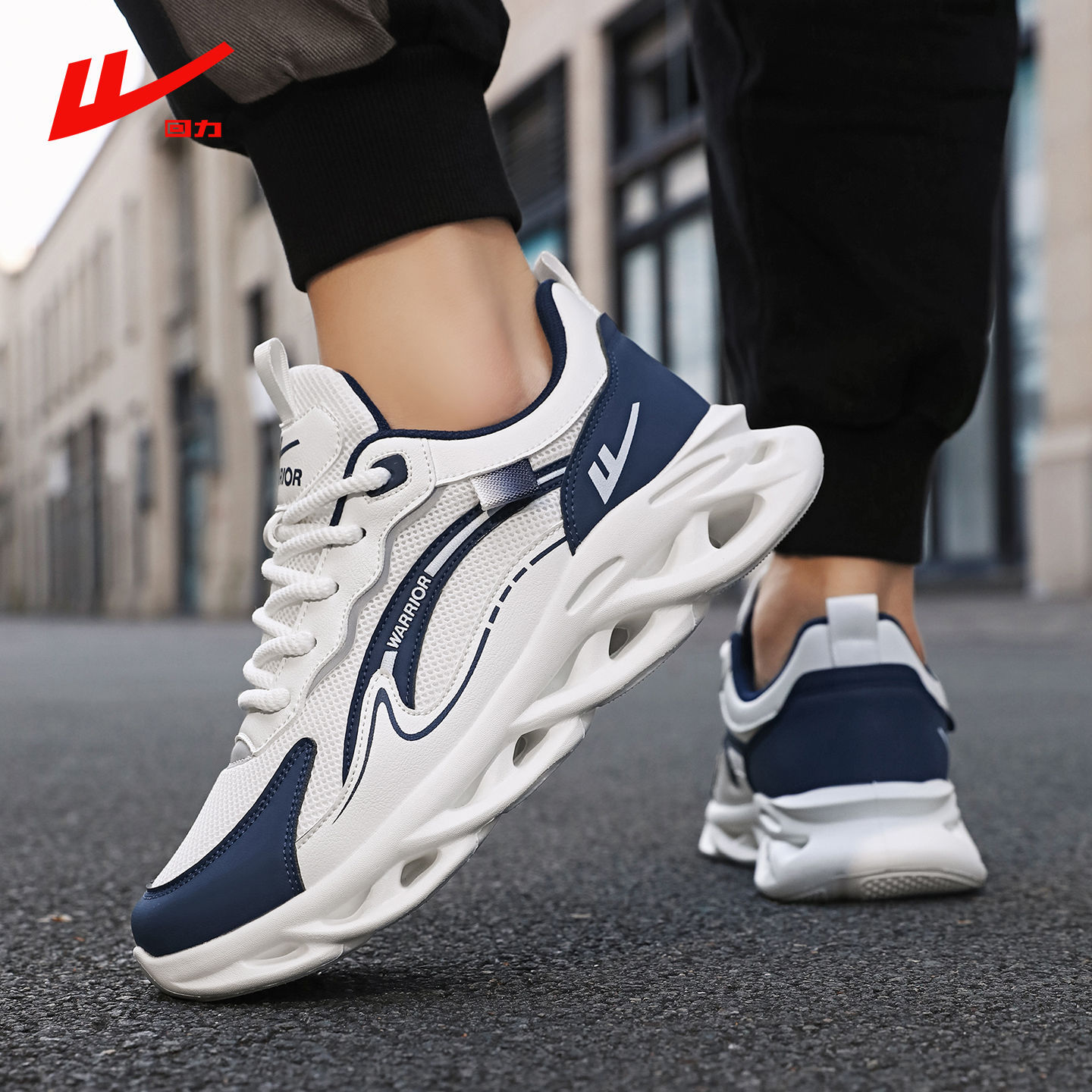 Huili sports couple sneakers, size 45, couple shoes, athletic shoes, white running shoes, black men's breathable shoes