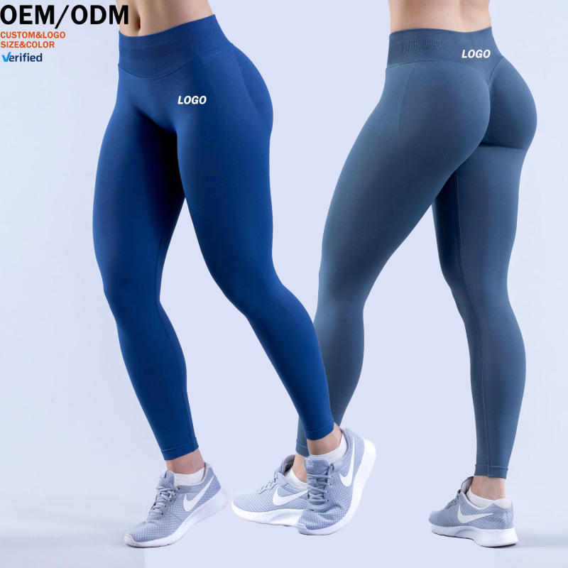 Sports Xiyin Hot-Selling 50-Color Dfyne Three-Section Waist Pleated Butt-Lifting Low-Waist Seamless Yoga Pants