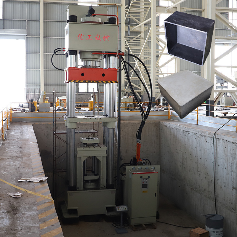 800 tons 1000t graphite mullite square silicon carbide alumina sagger forming four-column hydraulic press oil press