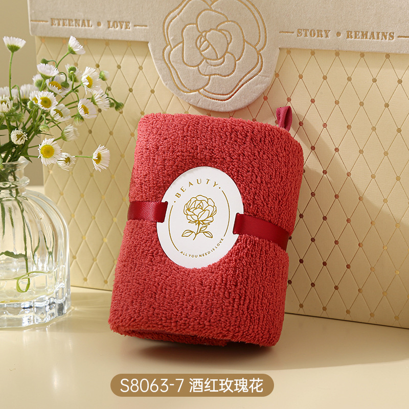 お土産タオル熊タオル結婚タオルお返しサンゴベルベット吸水喜字結婚祝いのプレゼント|undefined