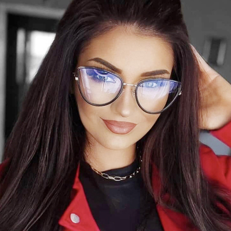 Women'S Gender Fashion Style Fashion Geometric Ac Butterfly Frame Full Frame Optical Glasses