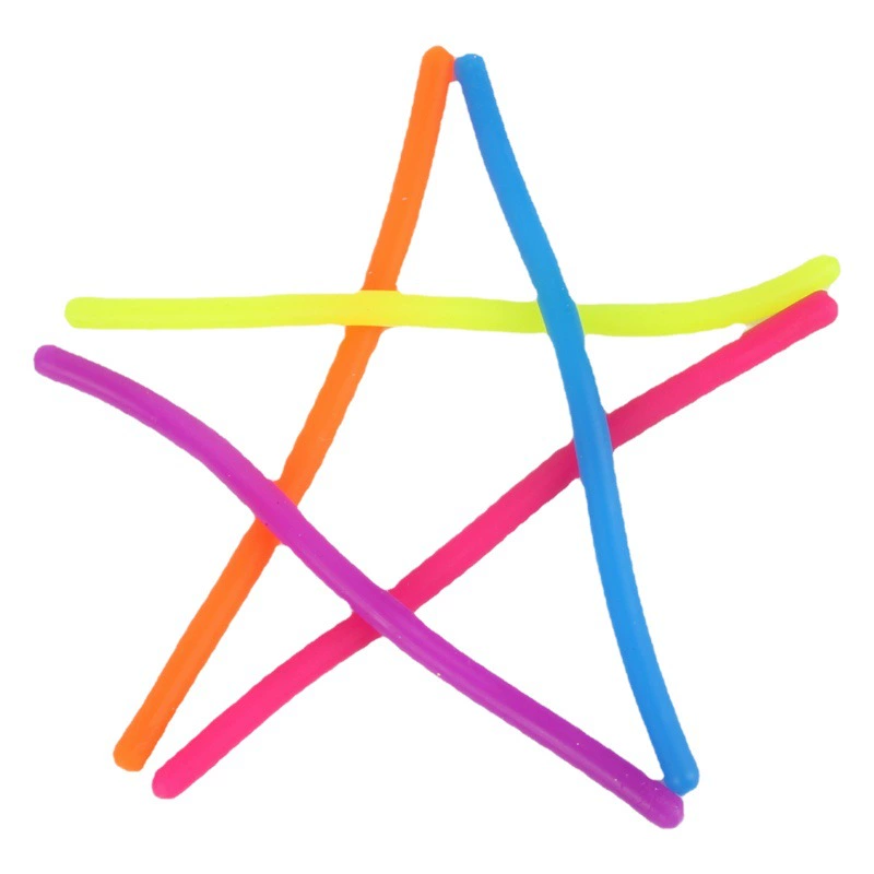 Трансграничная хит продаж, лапша для снижения стресса, TPR, мягкая резиновая эластичная веревка, декомпрессионная вентиляционная веревка, красочная игрушка для подтягивания, партия