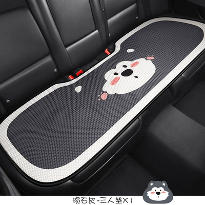 Seat cushion, seat cover | cushion non-slip breathable rear single-piece - s009-hello-shiba-inu-rear-long-cushion-gray
