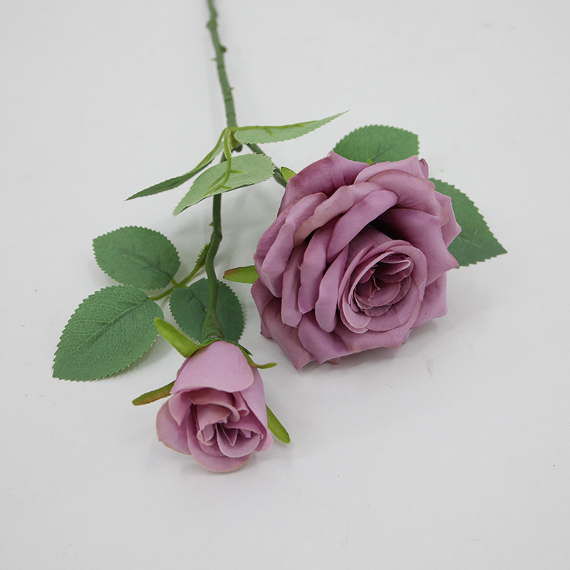 Rosa artificial sola sensación de múltiples cabezas rosa boda flor artificial sala de estar decoración tiro flor artificial flor de seda al por mayor